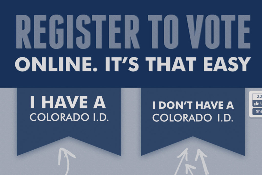 Screenshot of Register to Vote website