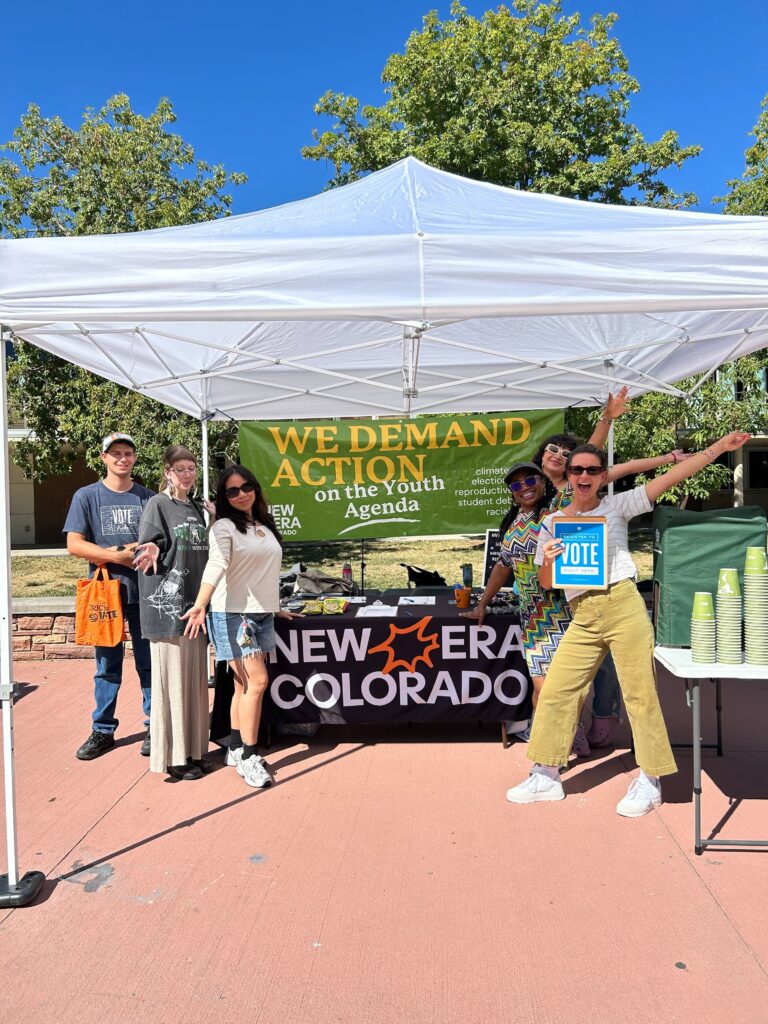 The New Era team and volunteers registering voters on National Voter Registration Day! 