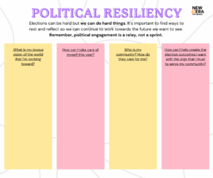 Political resiliency worksheet