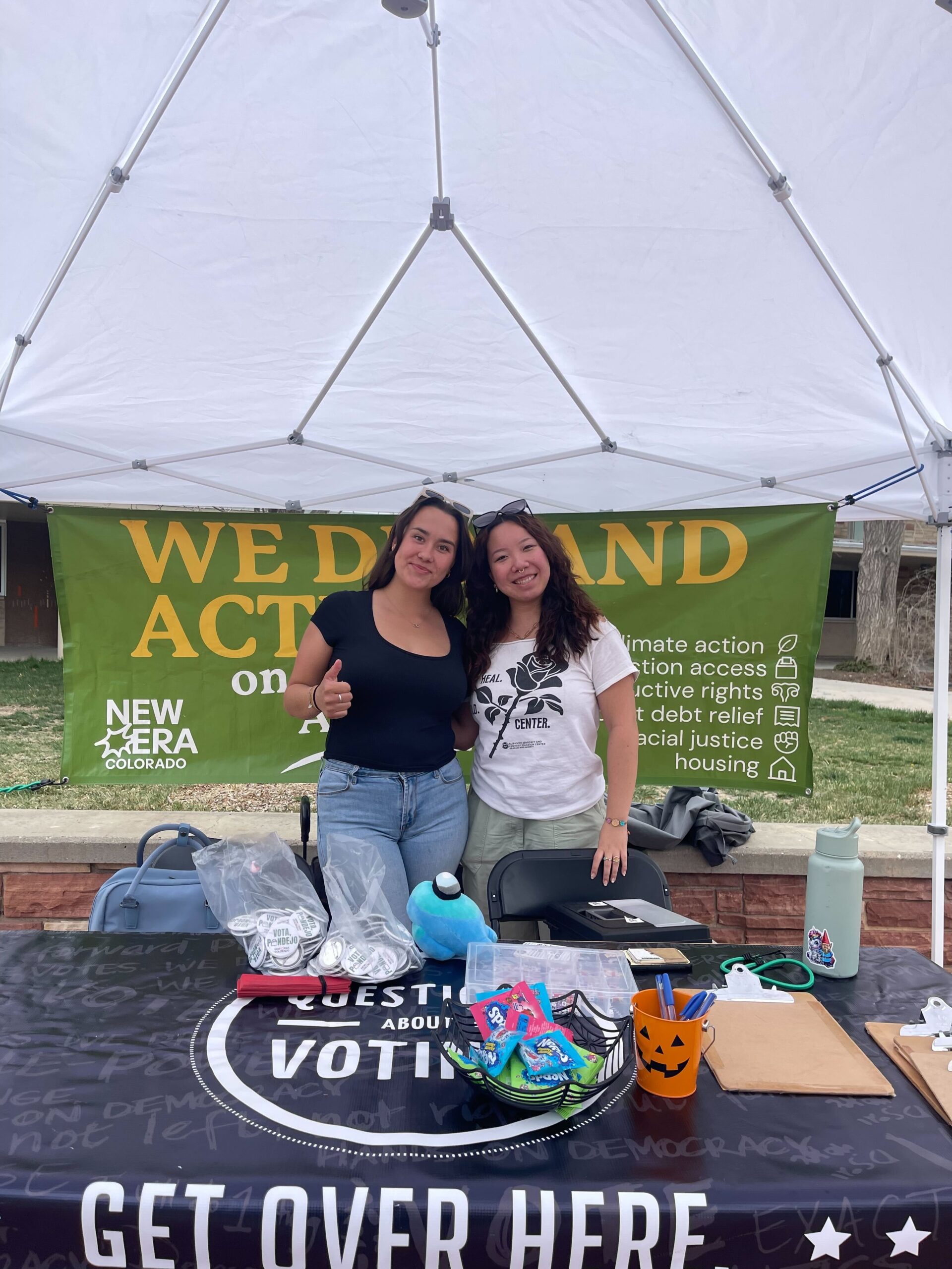 New Era members run a table at Colorado State University Fort Collins.