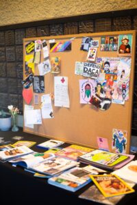 Photo of the community vision board at Toast to Democracy in 2024.
