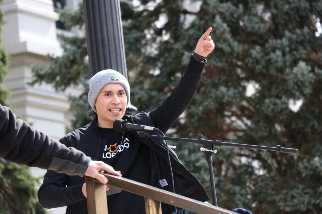 speaker at rally